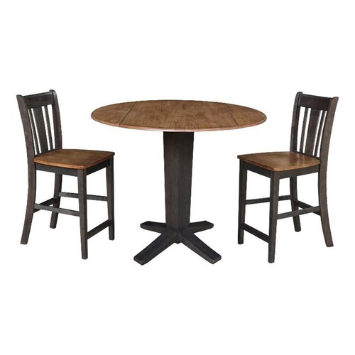 Solid wood dual drop leaf - 42",